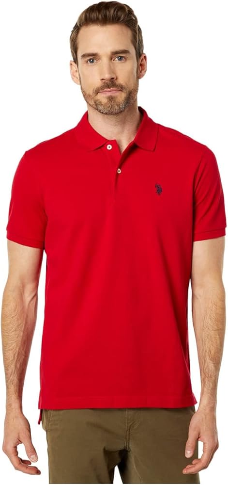 U.S. Polo Assn. Men's Classic Polo Shirt, Engine Red, XL