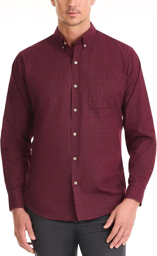 Van Heusen Mens Wrinkle Free Long Sleeve Button Down Shirt