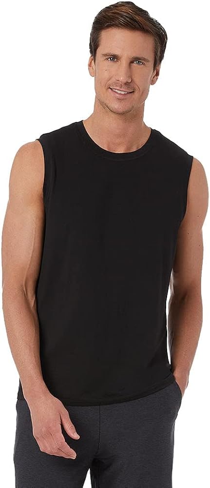 32 DEGREEES Men's Cool Classic Relaxed Tank | Anti-Odor | 4-Way Stretch | Moisture Wicking