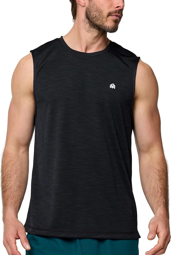 INTO THE AM Performance Muscle Tank Tops for Men S - 4XL - Workout Gym Quick Dry Fit Moisture Wicking Tanks