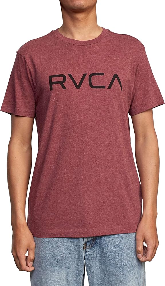 RVCA Men's Premium Red Stitch Short Sleeve Graphic Tee Shirt