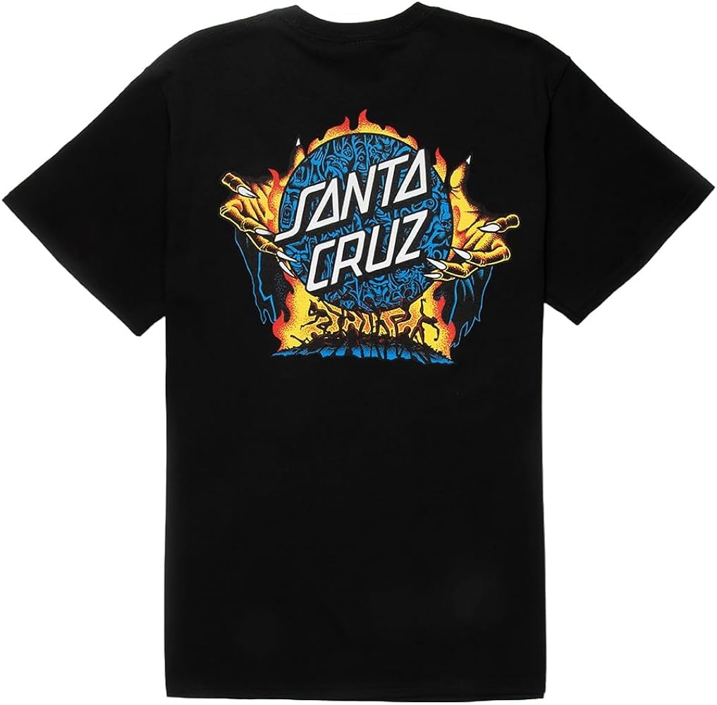 SANTA CRUZ Skateboards Shirt Knox Firepit Dot Black