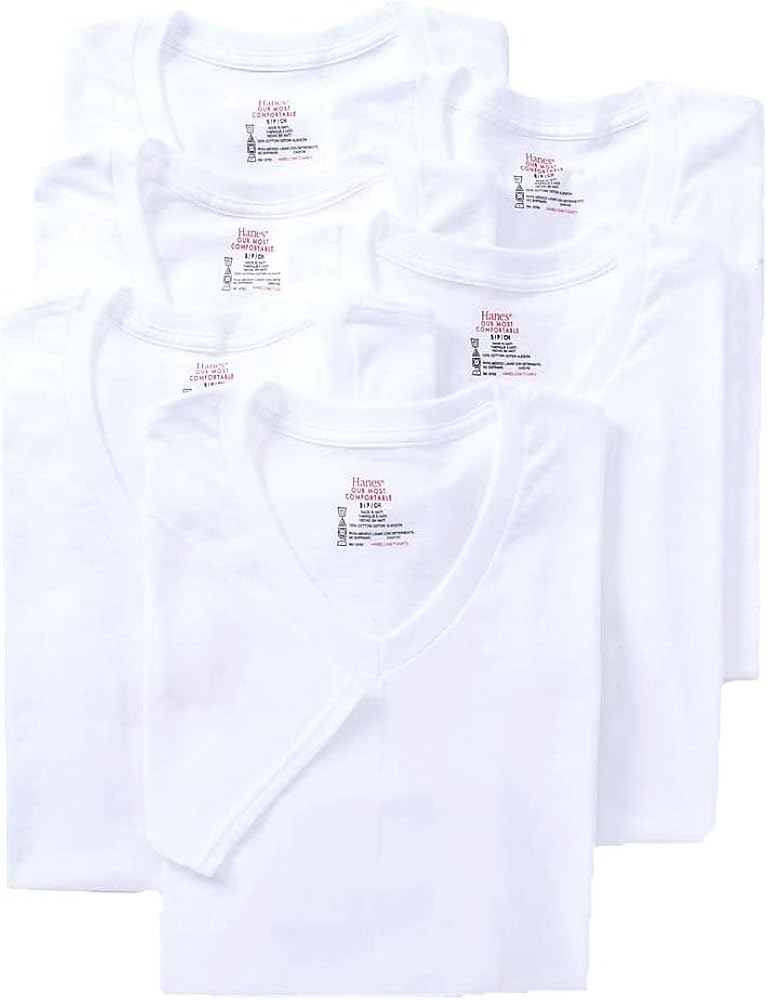 Hanes Big & Tall Men's Undershirts CREW NECK 3-Pack