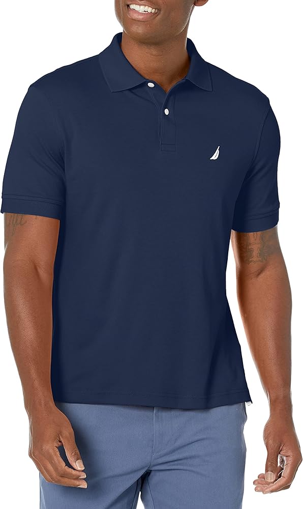 Nautica Men's Classic Fit Interlock Polo