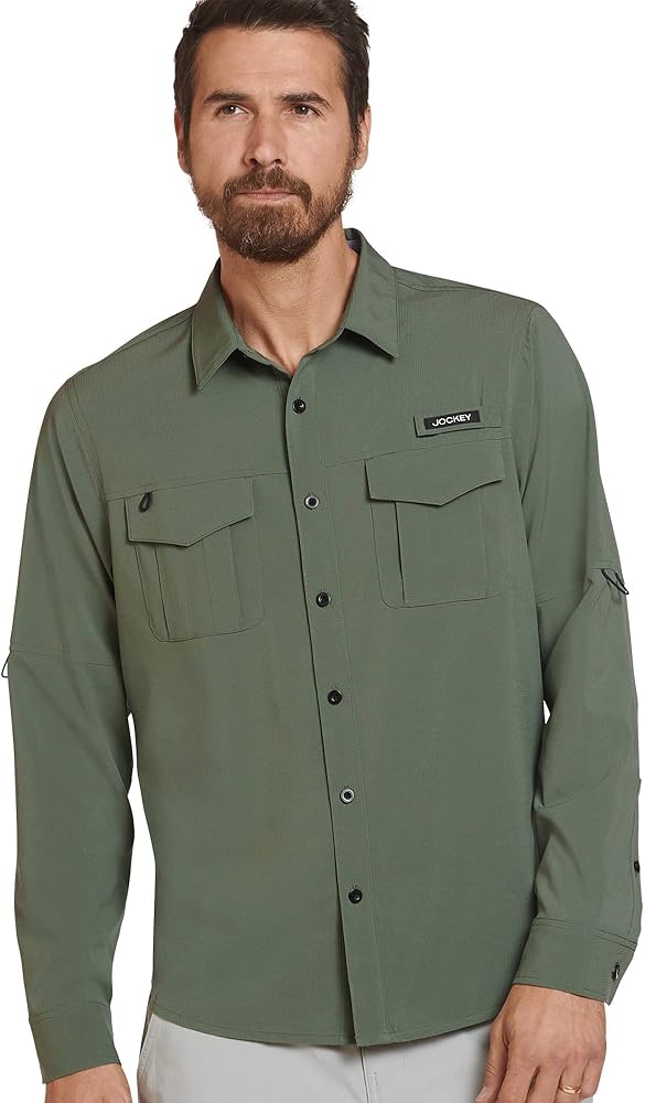 Jockey Men's Casualwear Outdoors Long Sleeve Fishing Shirt