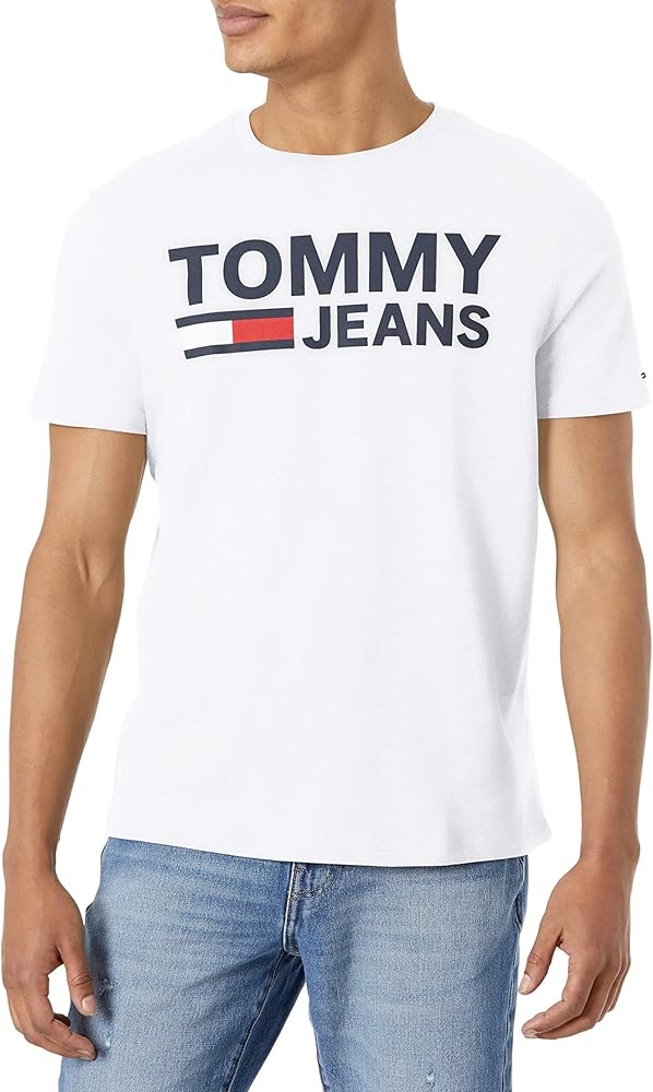 Tommy Hilfiger Men's Short Sleeve Tommy Jeans Logo T-Shirt