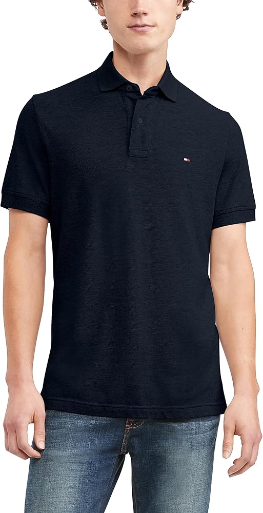 Tommy Hilfiger Men's Short Sleeve Cotton Pique Polo Shirt in Classic Fit