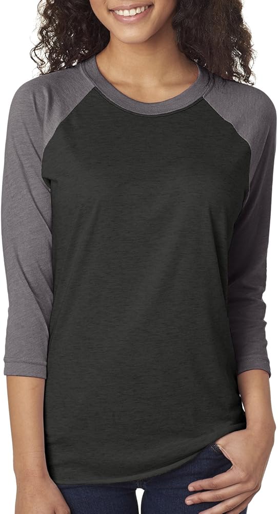 Next Level Unisex Tri-Blend 3/4-Sleeve Raglan - 6051