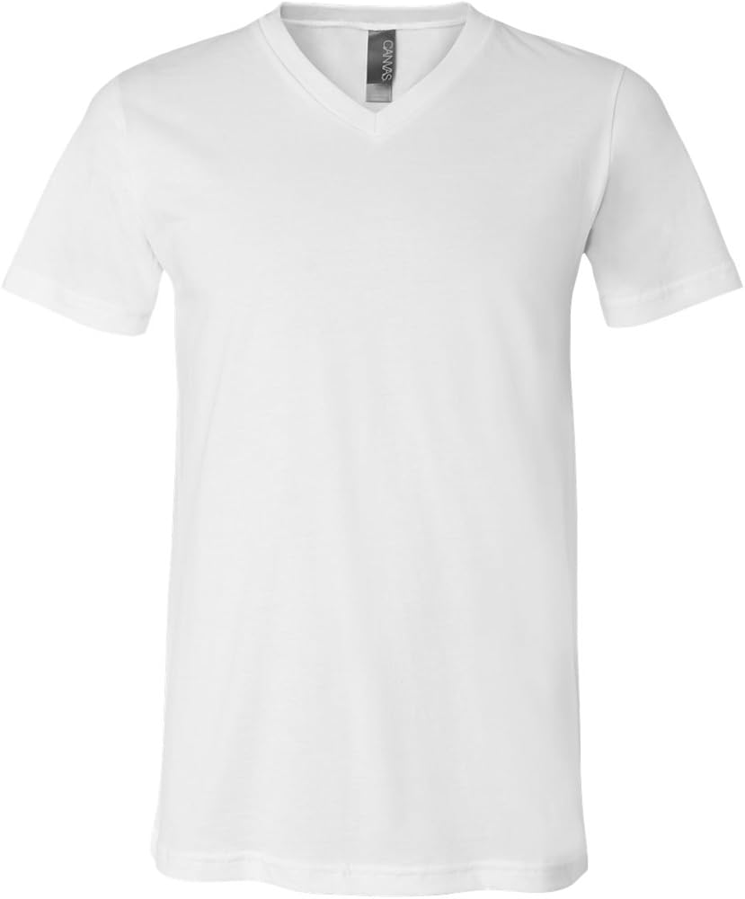 Bella+Canvas Men's Comfortable V-Neck Soft Fitted Jersey T-Shirt