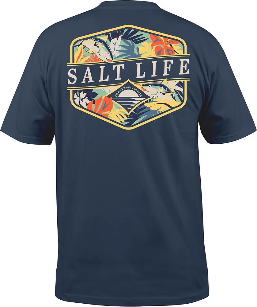 Salt Life Men's Retro Tropical Short Sleeve Tee