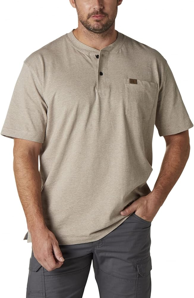 Wrangler Mens Short Sleeve Henley T-Shirt