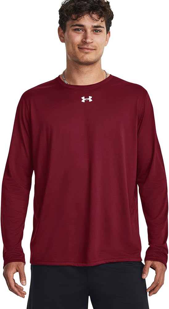 Under Armour Men's Team Tech Loose White/Grey Long Sleeve Shirt