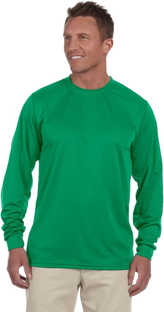 Augusta Sportswear Wicking Long Sleeve Sun Protection Athletic Shirt for Running, Hiking, Fishing, and Outdoor Activities