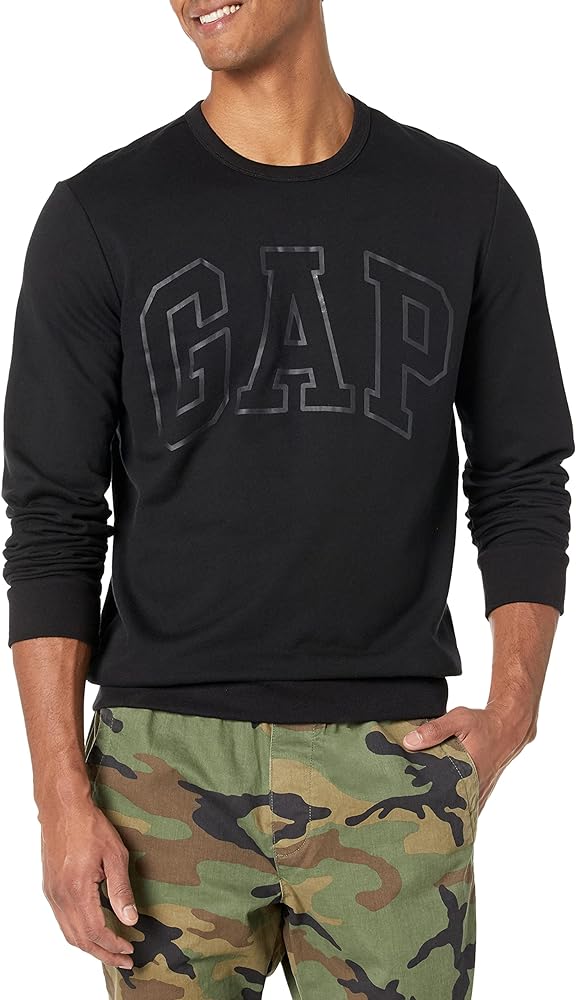 GAP Men's Logo Fleece Crew Sweatshirt