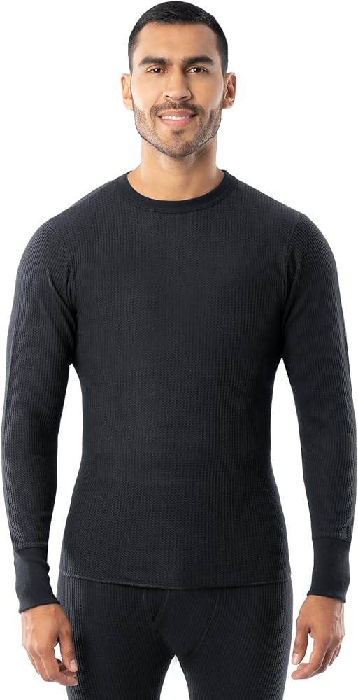 Indera Men's Cotton Waffle Knit Heavyweight Thermal Underwear Top