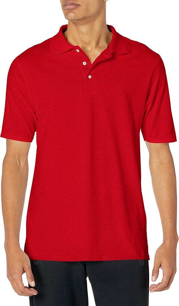 Hanes Men's FreshIQ Polo Shirt, Men’s X-Temp Polo Shirt, Moisture-Wicking Performance Polo Shirt