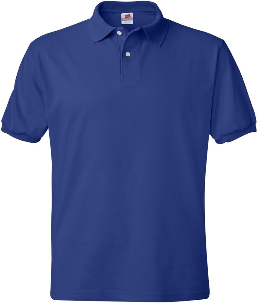 Hanes EcoSmart Men's Polo Shirt, Cotton Jersey