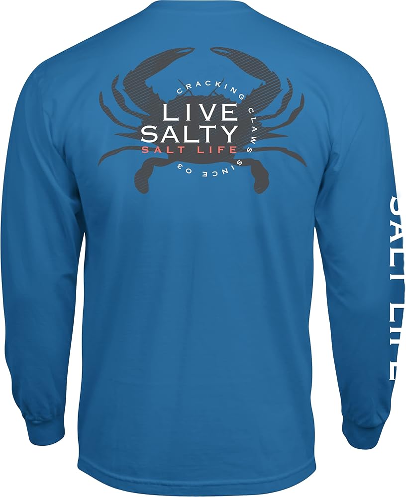 Salt Life Men's Chesapeake Life Long Sleeve Crew Neck Tee