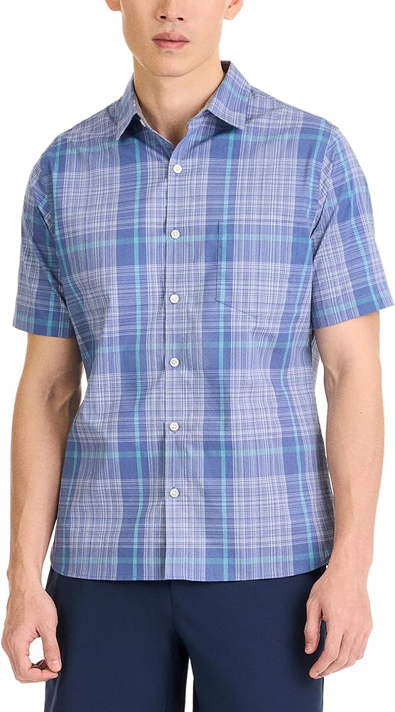 Van Heusen Mens Essential Woven Short Sleeve Button Up