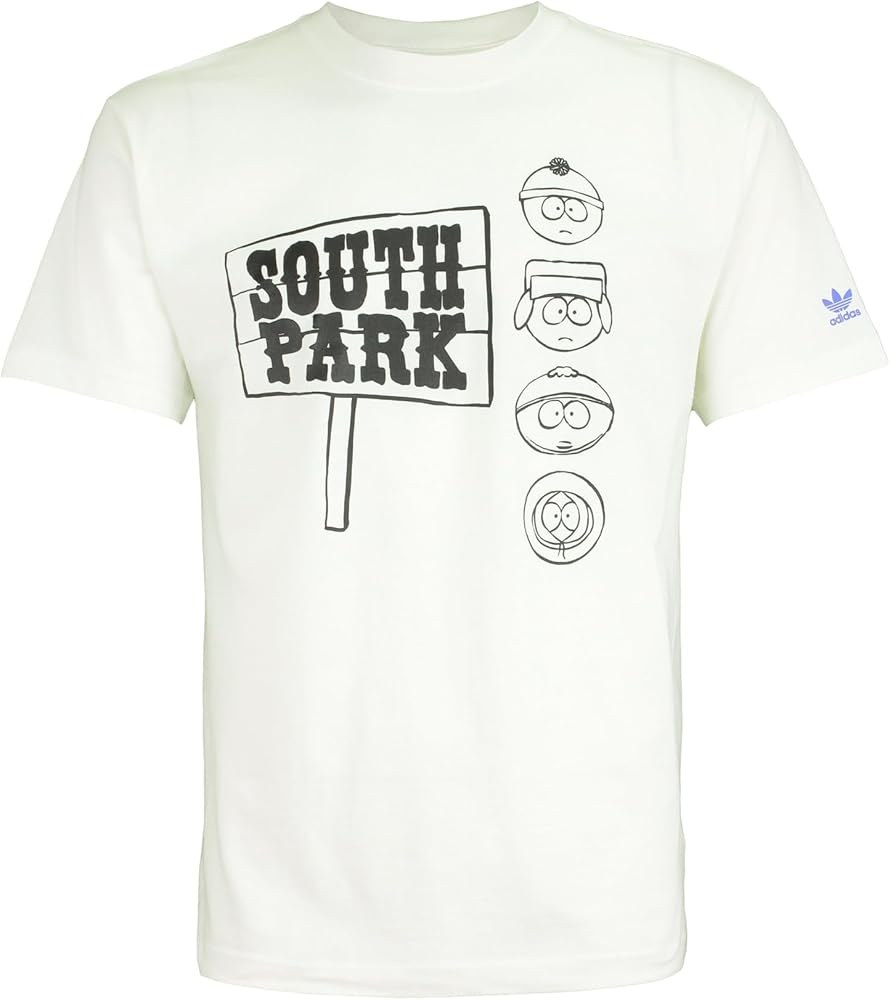 adidas Originals South Park Men's Cotton T-shirt, White