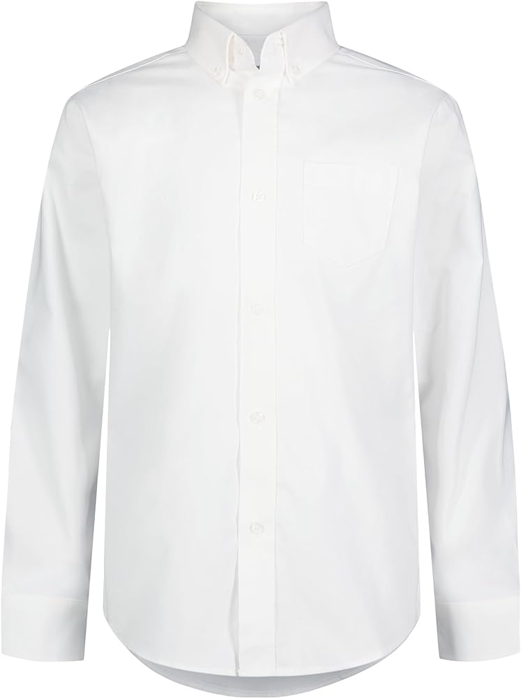 IZOD Uniform Young Men's Long Sleeve Button-Down Oxford Shirt