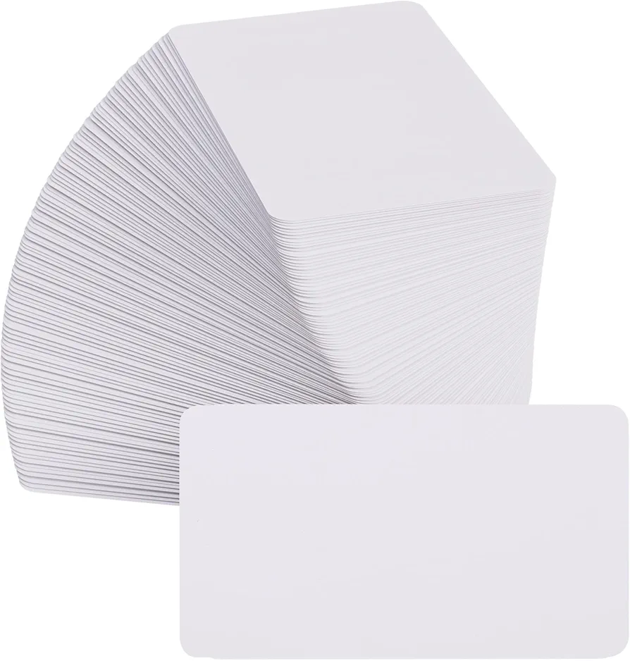 MaxGear 100Pcs Blank Business Cards, Small Note Cards Small Blank Cards, 3.5" x 2" Thank You Cards Small Business, Message Cards DIY Gift Cards, Small Cardstock, Kraft Paper, 200 GSM White Cards