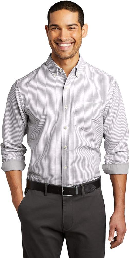 Port Authority SuperPro Oxford Stripe Shirt