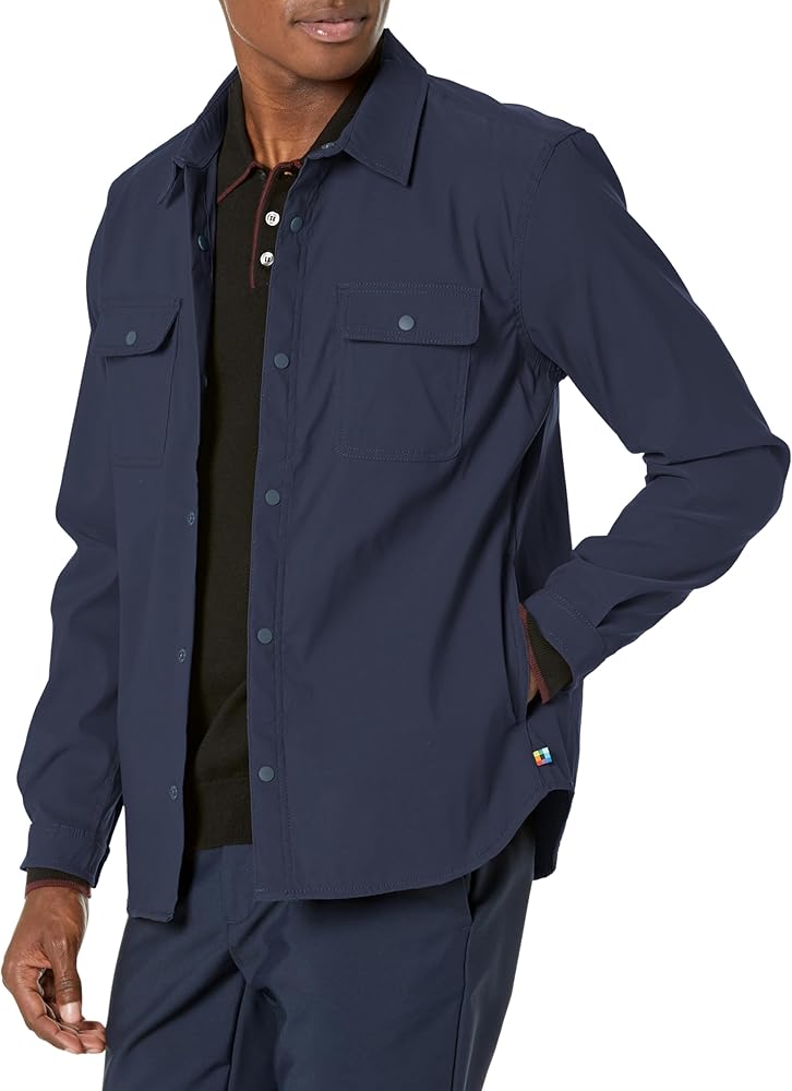 UNIONBAY Men's Ub Tech Snap Front Performance Shirt Jacket