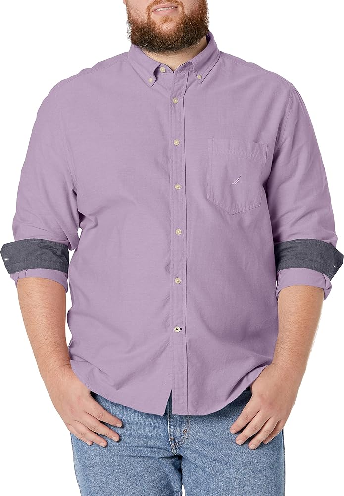 Nautica Men's Long Sleeve Button Down Oxford Shirt