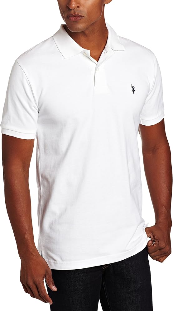 U.S. Polo Assn. Men's Classic Polo Shirt, White, S