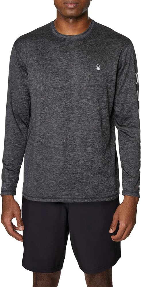 Spyder Men's Standard Heather Long Sleeve Rashguard