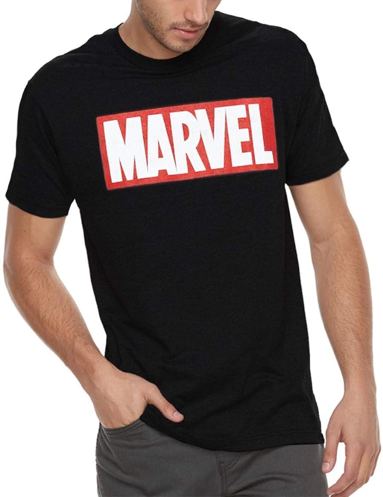 Marvel Men's Comics Simple Classic Logo T-shirt