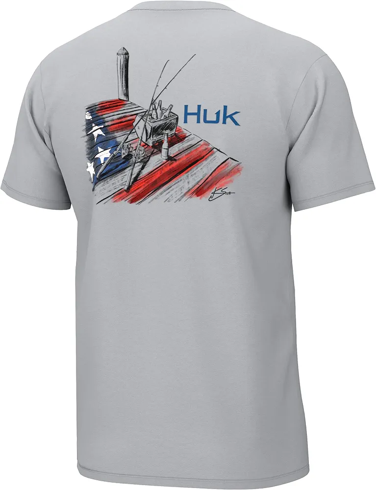 HUK Men's Kc Scott Short Sleeve Tee, Performance Fishing T-Shirt