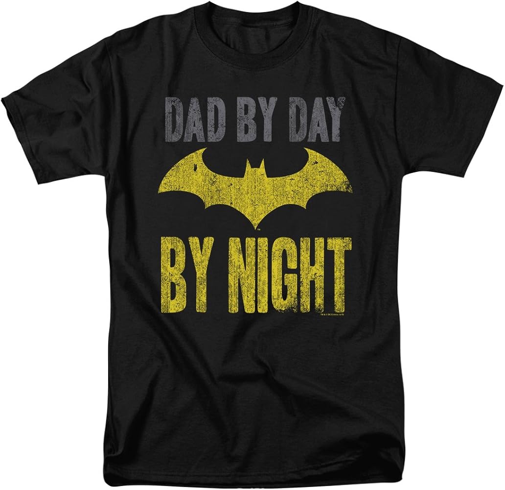 Popfunk Classic Batman Dad by Day T Shirt for Father's Day & Stickers