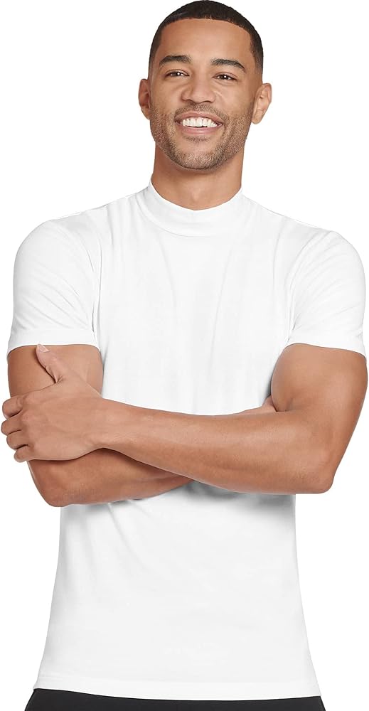 Jockey Men's Baselayer Cotton Stretch Mock Neck Tee