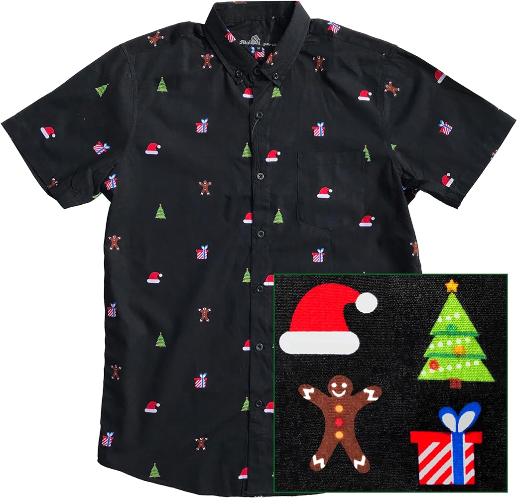 Official Molokai Button up Slim Fit Hawaiian Short Sleeve Shirts