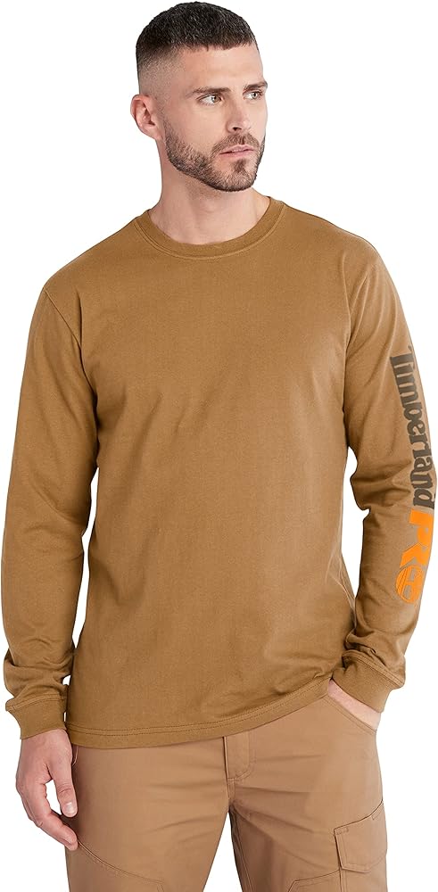 Timberland Unisex-Adult Core Logo Long-Sleeve T-Shirt