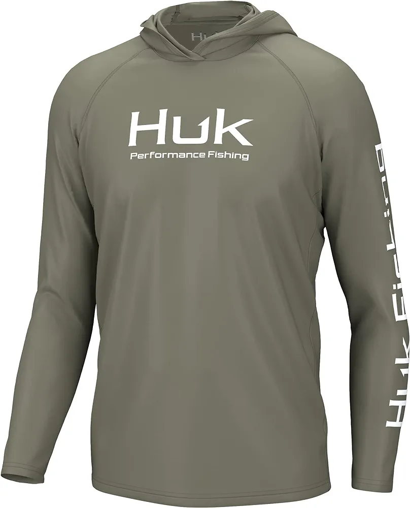 HUK Men's Pursuit Vented Long Sleeve Hoodie, Fishing Shirt with Hood