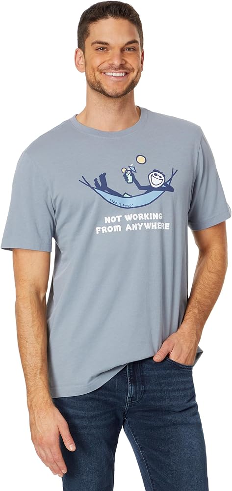 Life is Good Jake Not Working Hammock Short Sleeve Crusher-Lite™ Tee