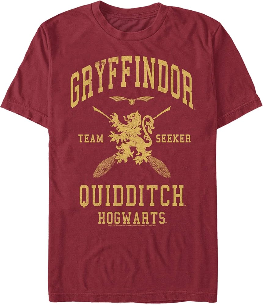 Harry Potter Men's Gryffindor Quidditch Seekert-Shirt