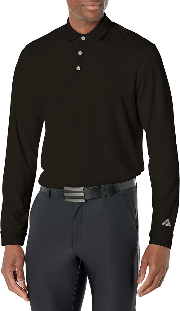 adidas Men's UPF Long Sleeve Golf Polo Shirt