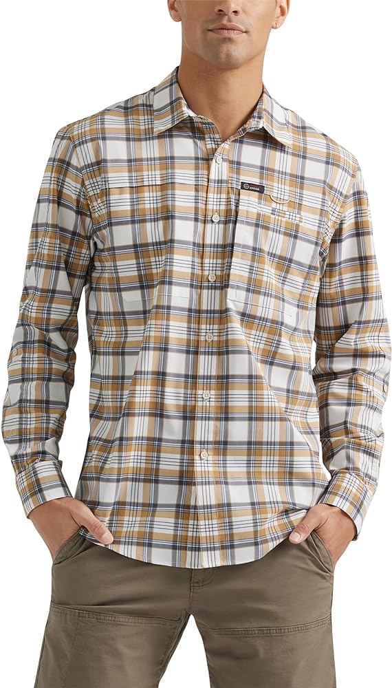 ATG by Wrangler Men's Long Sleeve Hike to Fish Shirt