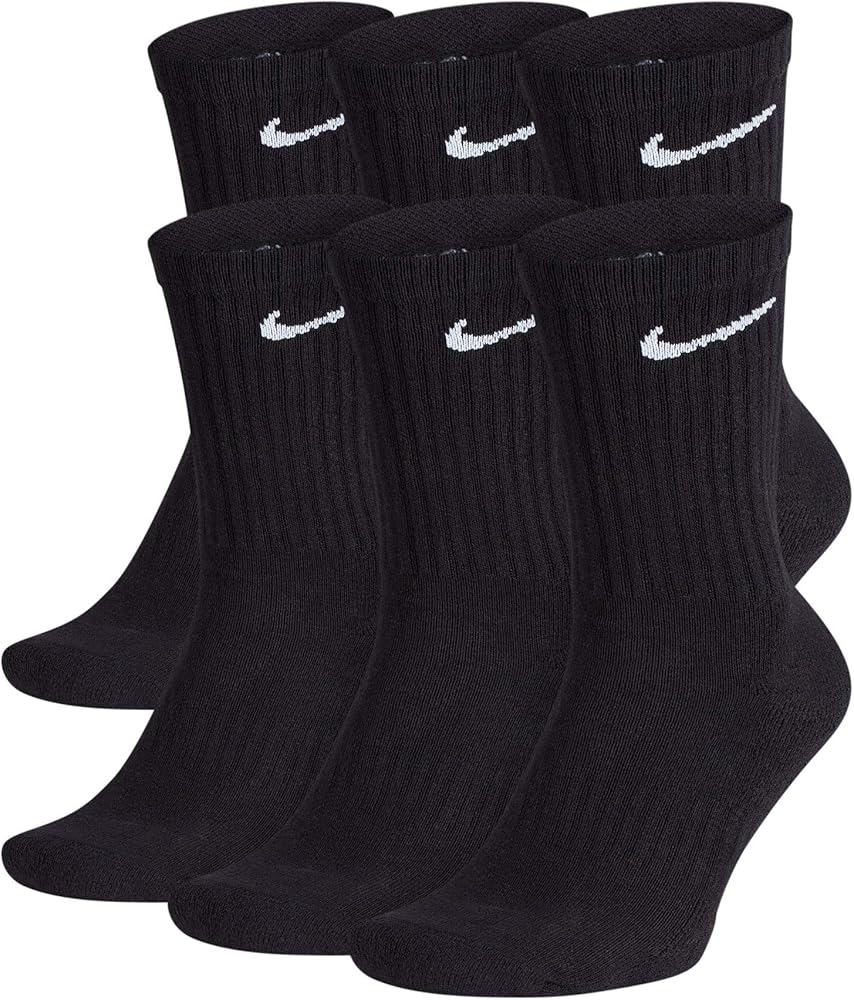 Nike Premium Cotton Crew Cut Socks (6 Pack)