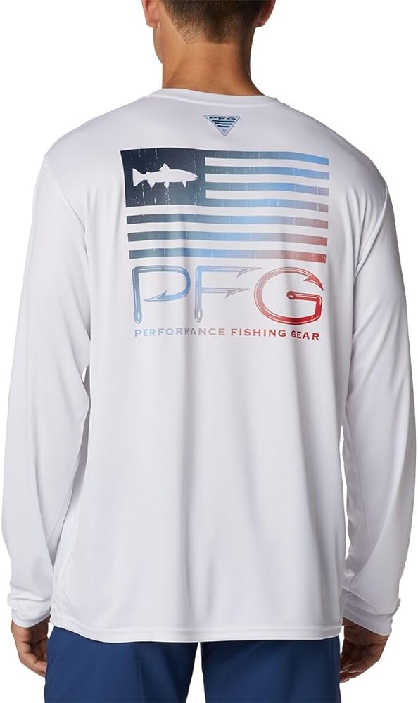 Columbia Men's Terminal Tackle PFG Fish Star Long Sleeve