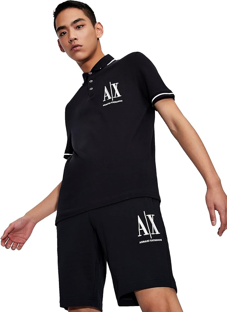 Armani Exchange Men's Embroidered Icon Logo Polo Shirt