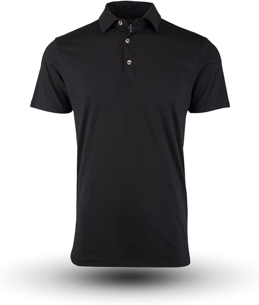 Fresh Clean Threads Mens Polo Shirts - Pre Shrunk Soft Fitted Premium Classic Shirt - Men's Polos Cotton Poly T-Shirt Blend