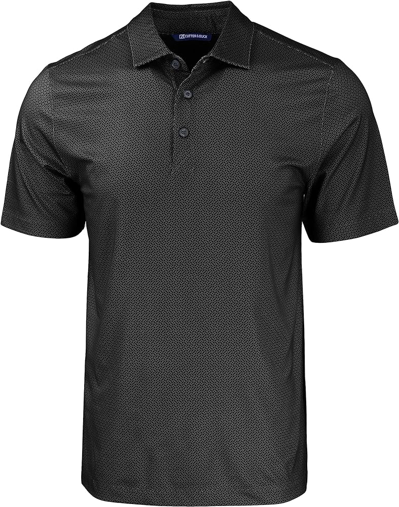 Cutter & Buck Pike Eco Tonal Geo Print Stretch Recycled Mens Big & Tall Polo