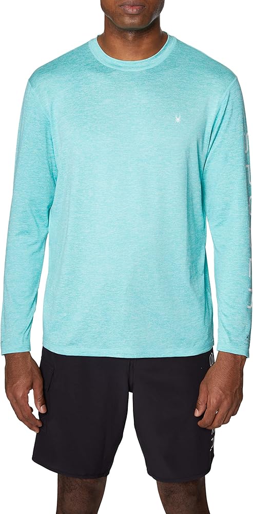 Spyder Men's Standard Heather Long Sleeve Rashguard