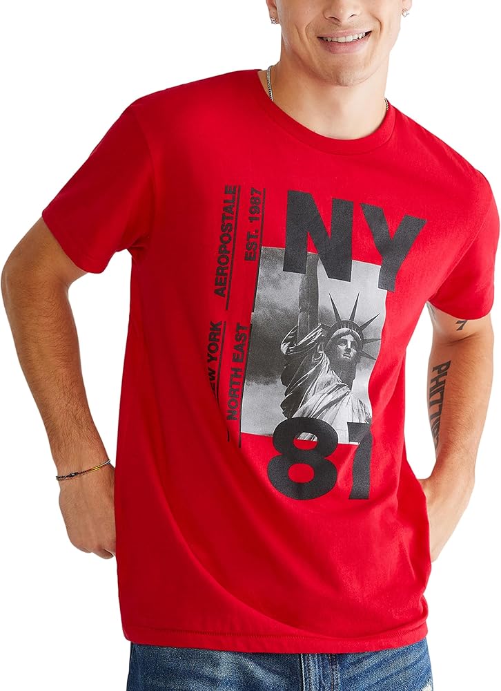 AEROPOSTALE Men's Ny 87 Short Sleeve Tee