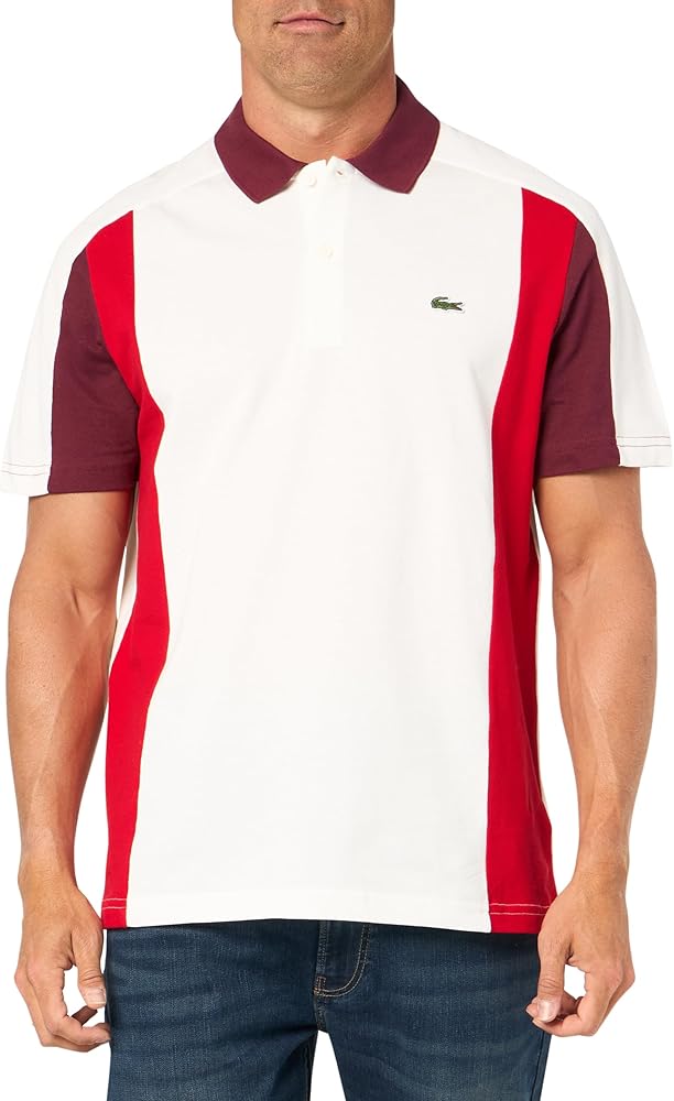 Lacoste Mens Cotton Piqu頃olorblock Polo